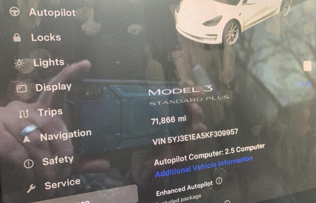 Photo 7 VIN: 5YJ3E1EA5KF309957 - TESLA MODEL 3 