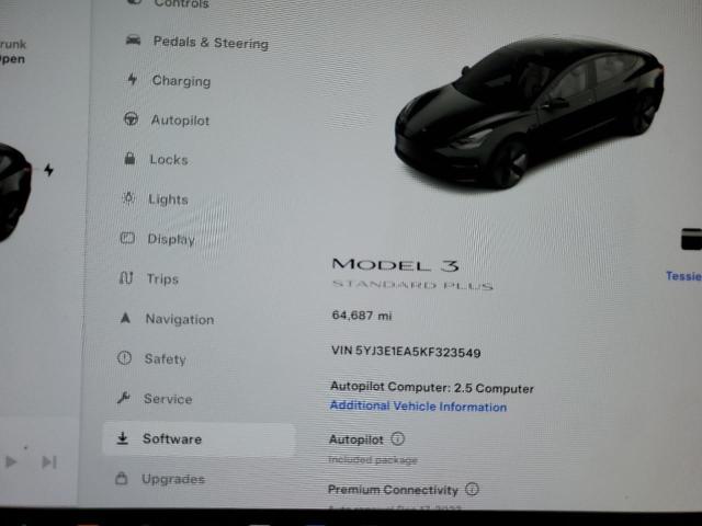 Photo 8 VIN: 5YJ3E1EA5KF323549 - TESLA MODEL 3 