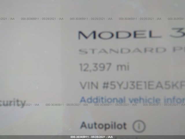 Photo 6 VIN: 5YJ3E1EA5KF396257 - TESLA MODEL 3 