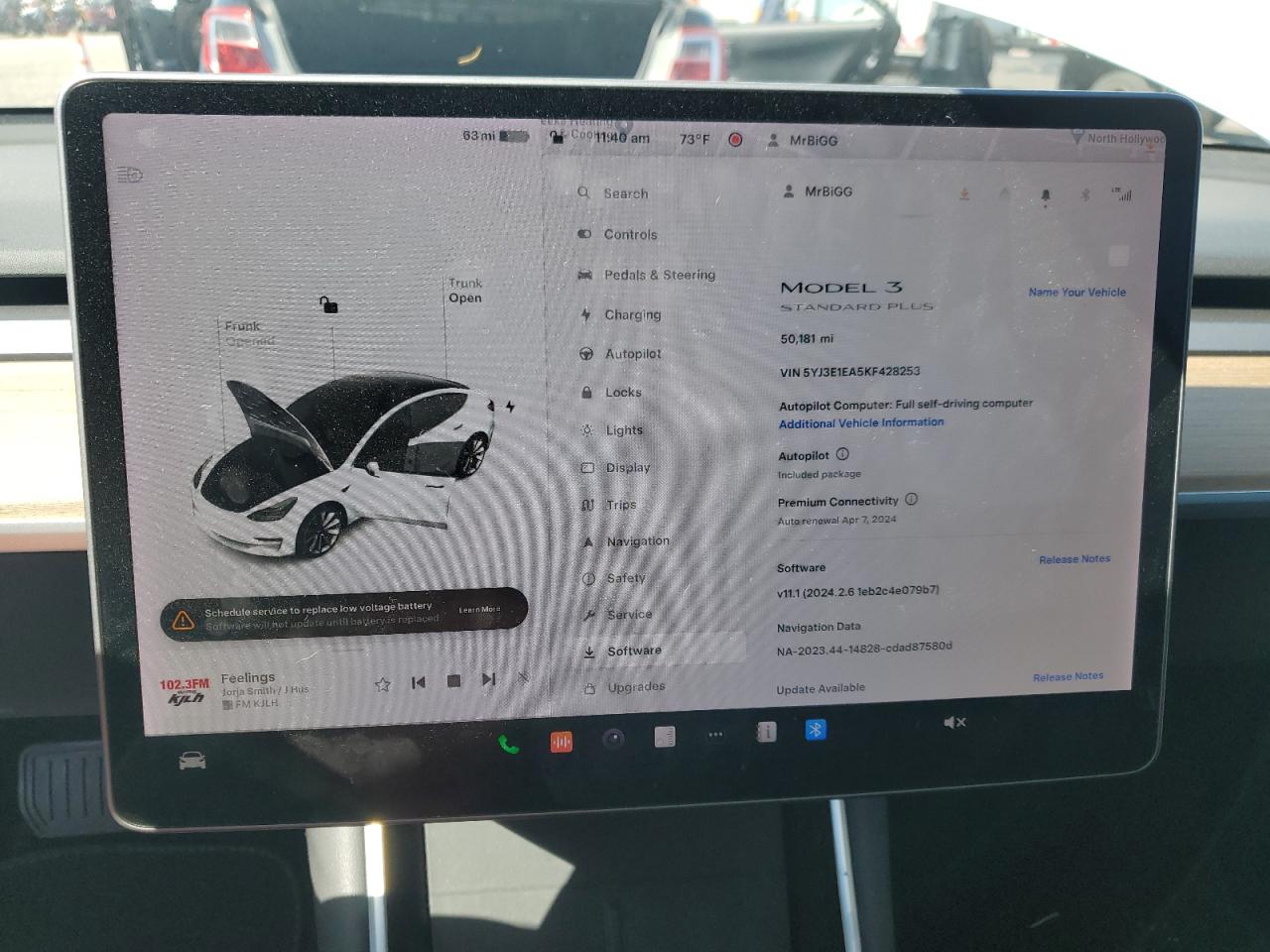 Photo 8 VIN: 5YJ3E1EA5KF428253 - TESLA MODEL 3 