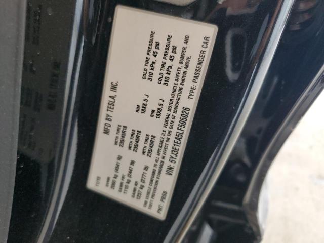 Photo 11 VIN: 5YJ3E1EA5LF505026 - TESLA MODEL 3 