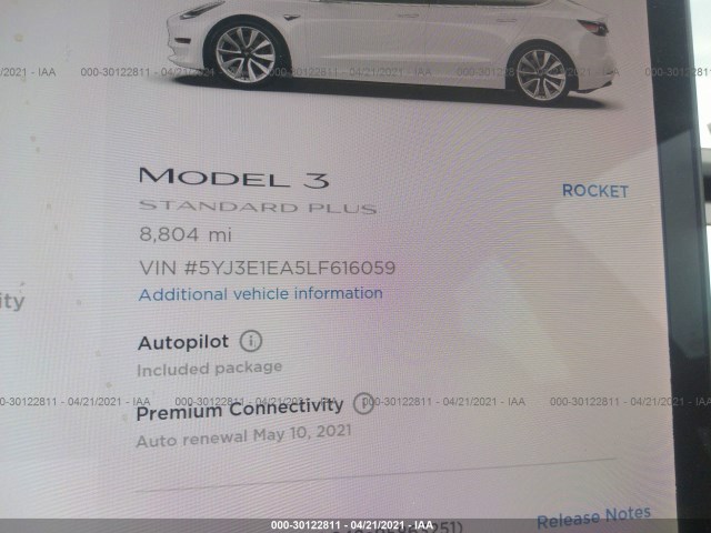 Photo 6 VIN: 5YJ3E1EA5LF616059 - TESLA MODEL 3 