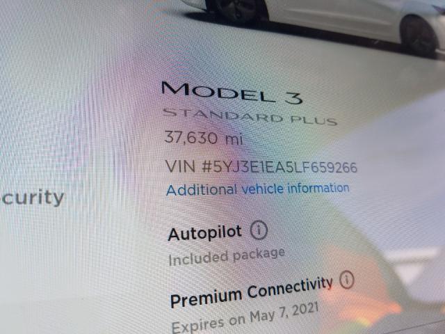 Photo 7 VIN: 5YJ3E1EA5LF659266 - TESLA MODEL 3 