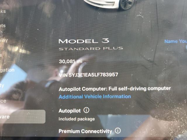 Photo 8 VIN: 5YJ3E1EA5LF783957 - TESLA MODEL 3 