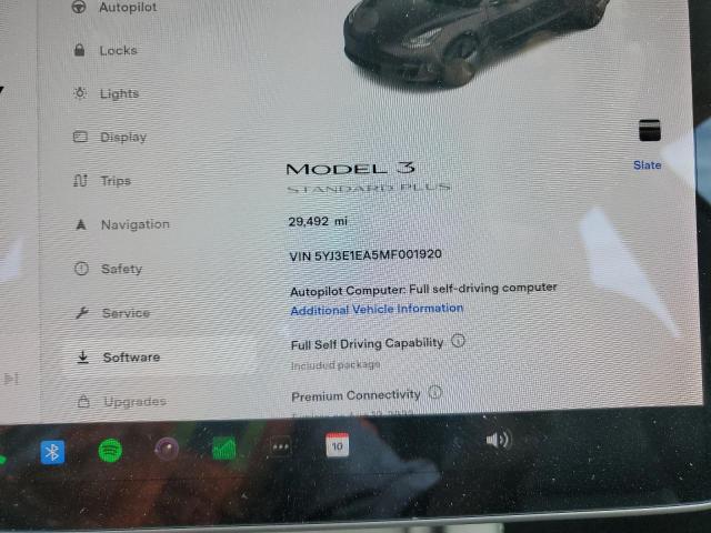 Photo 8 VIN: 5YJ3E1EA5MF001920 - TESLA MODEL 3 