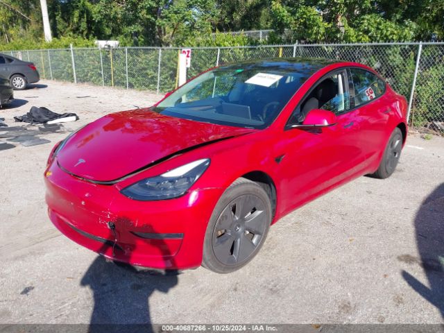 Photo 1 VIN: 5YJ3E1EA5MF087956 - TESLA MODEL 3 