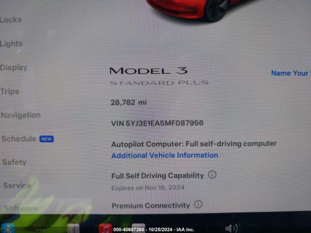 Photo 6 VIN: 5YJ3E1EA5MF087956 - TESLA MODEL 3 