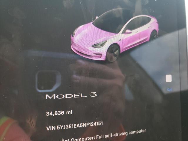 Photo 8 VIN: 5YJ3E1EA5NF124151 - TESLA MODEL 3 