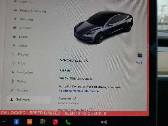 Photo 8 VIN: 5YJ3E1EA5NF298317 - TESLA MODEL 3 