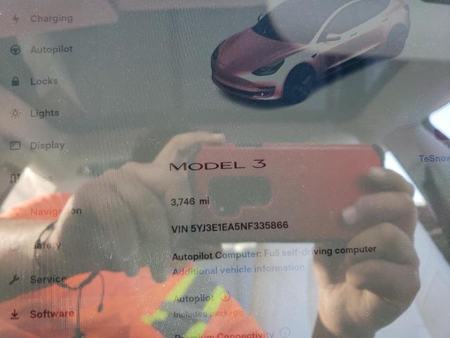 Photo 8 VIN: 5YJ3E1EA5NF335866 - TESLA MODEL 3 