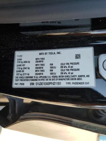 Photo 11 VIN: 5YJ3E1EA5PF421181 - TESLA MODEL 3 