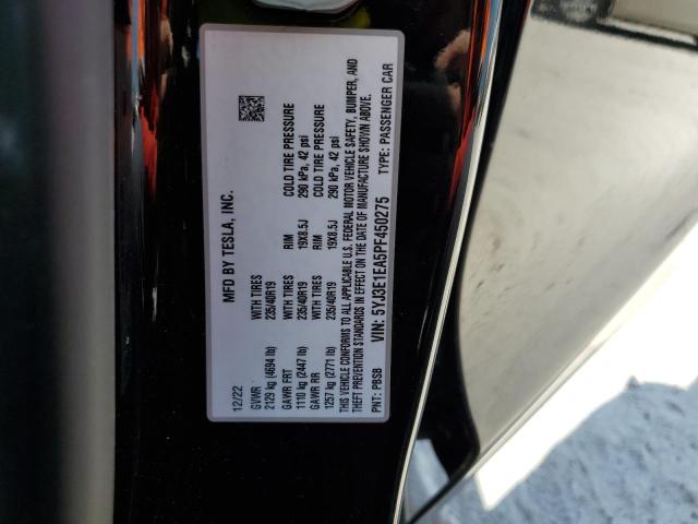 Photo 11 VIN: 5YJ3E1EA5PF450275 - TESLA MODEL 3 