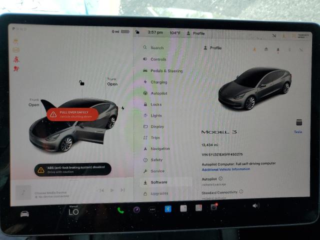 Photo 8 VIN: 5YJ3E1EA5PF450275 - TESLA MODEL 3 