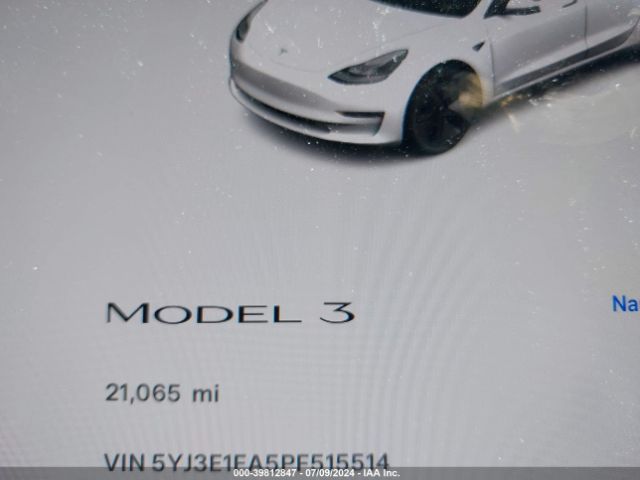 Photo 6 VIN: 5YJ3E1EA5PF515514 - TESLA MODEL 3 