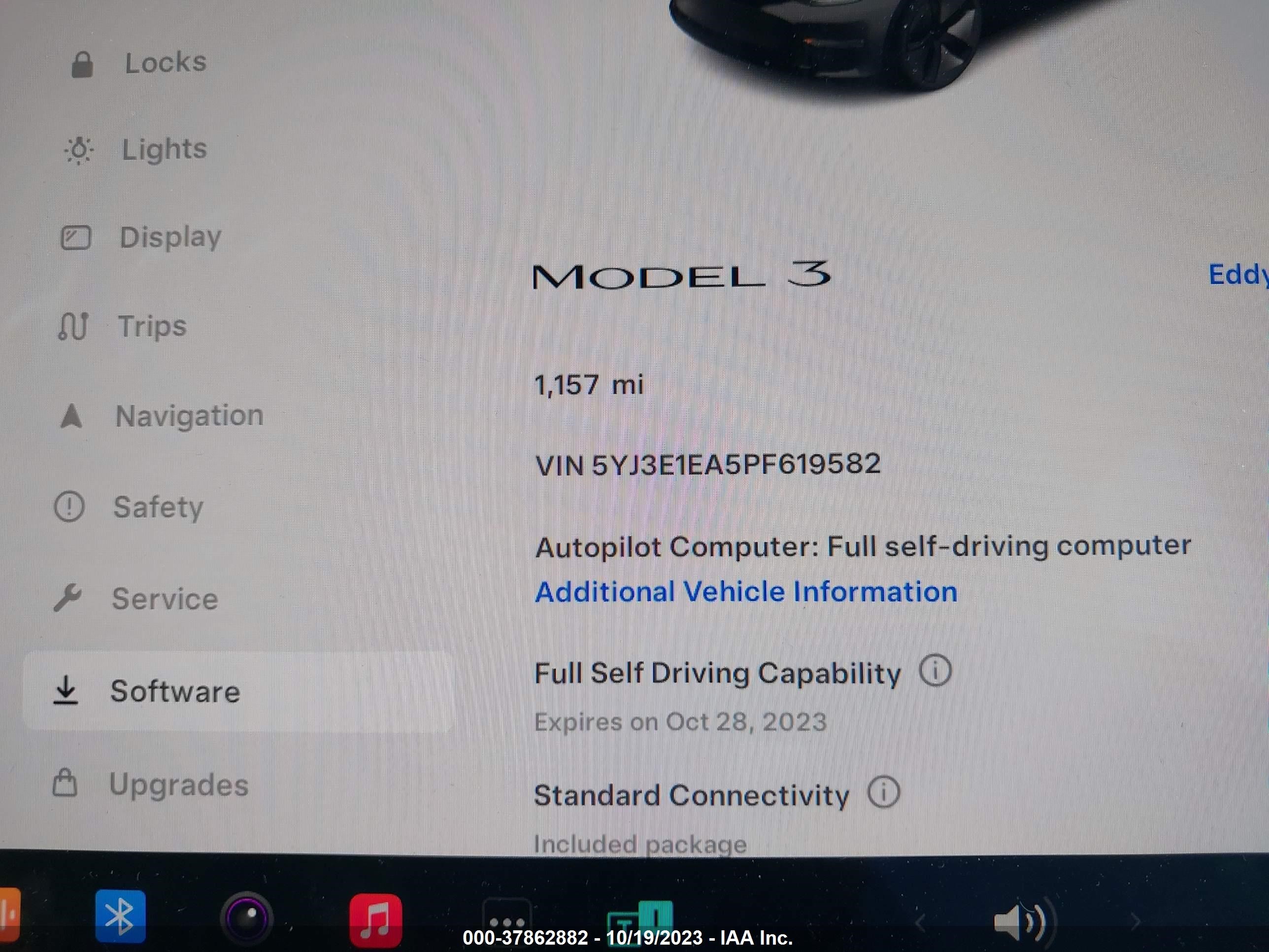 Photo 6 VIN: 5YJ3E1EA5PF619582 - TESLA MODEL 3 