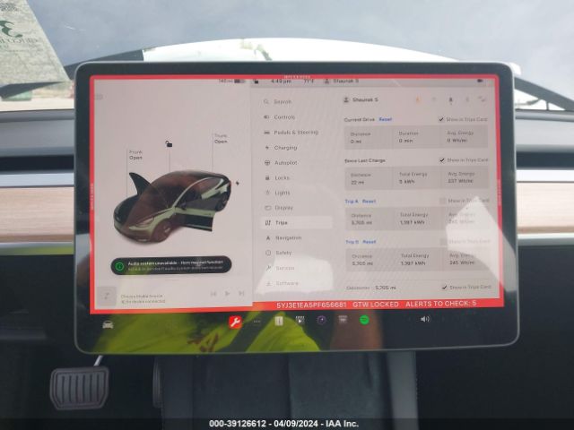 Photo 6 VIN: 5YJ3E1EA5PF656681 - TESLA MODEL 3 