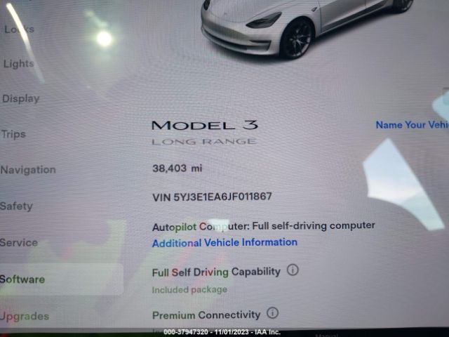 Photo 6 VIN: 5YJ3E1EA6JF011867 - TESLA MODEL 3 