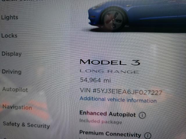 Photo 7 VIN: 5YJ3E1EA6JF027227 - TESLA MODEL 3 