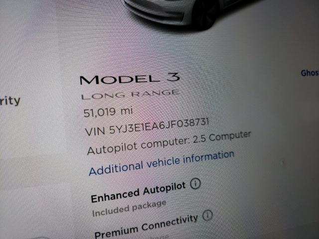 Photo 7 VIN: 5YJ3E1EA6JF038731 - TESLA MODEL 3 