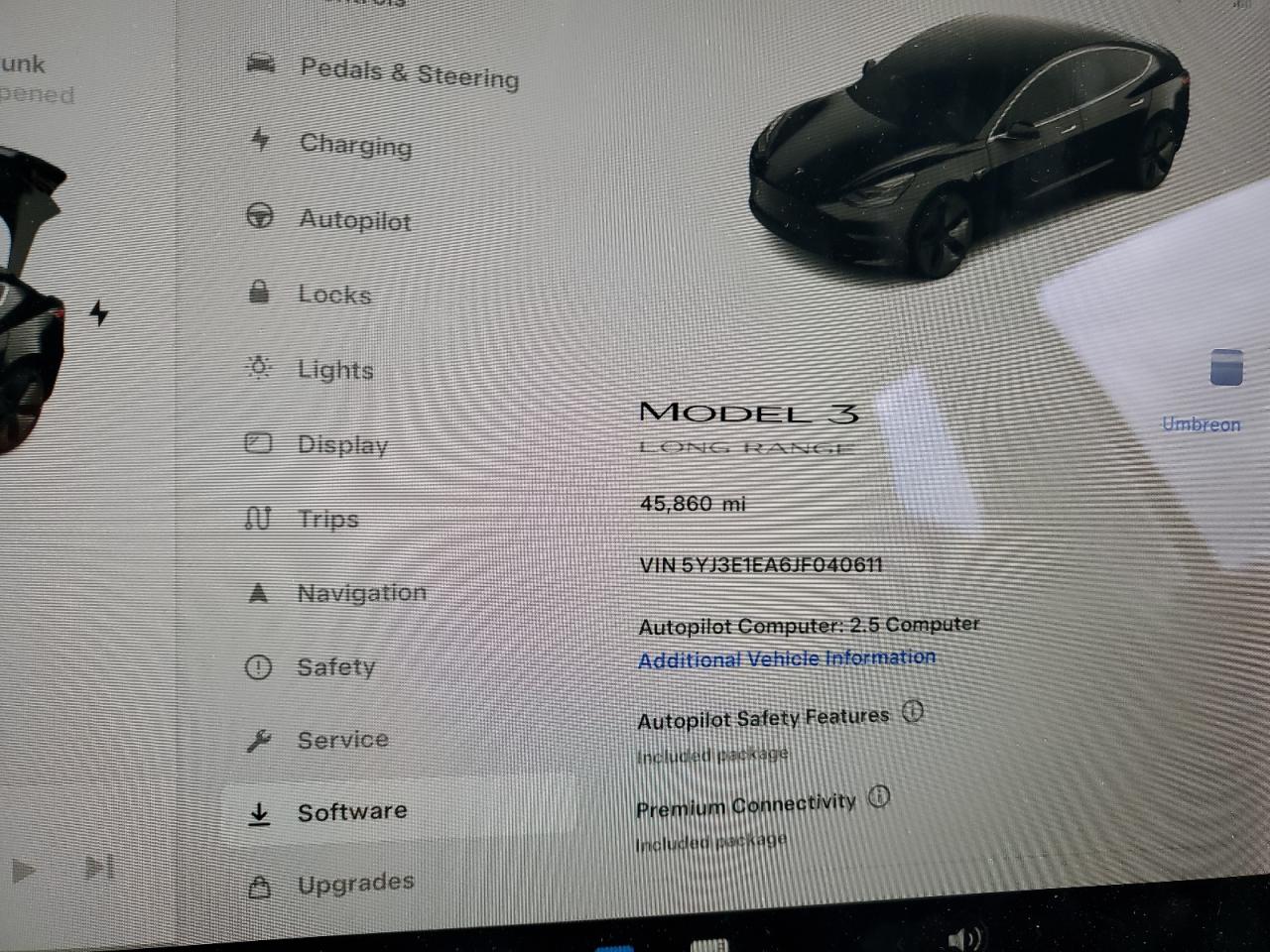 Photo 8 VIN: 5YJ3E1EA6JF040611 - TESLA MODEL 3 