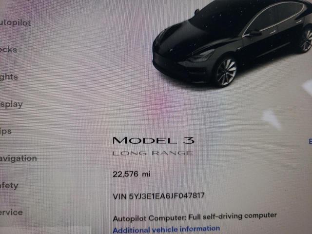 Photo 8 VIN: 5YJ3E1EA6JF047817 - TESLA MODEL 3 