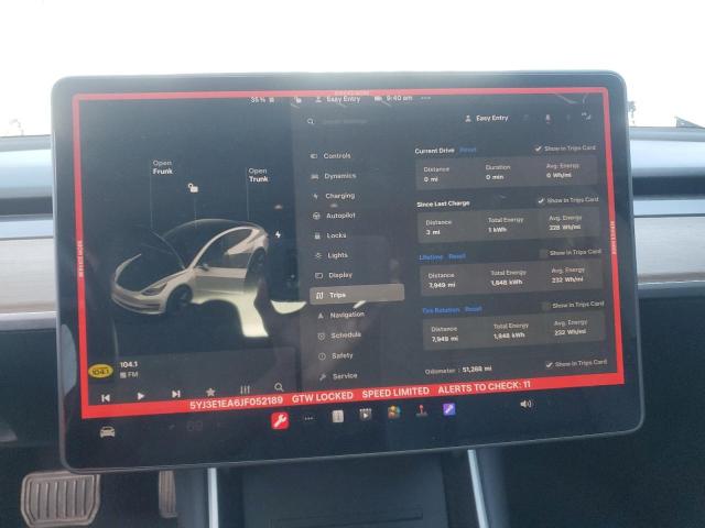 Photo 8 VIN: 5YJ3E1EA6JF052189 - TESLA MODEL 3 