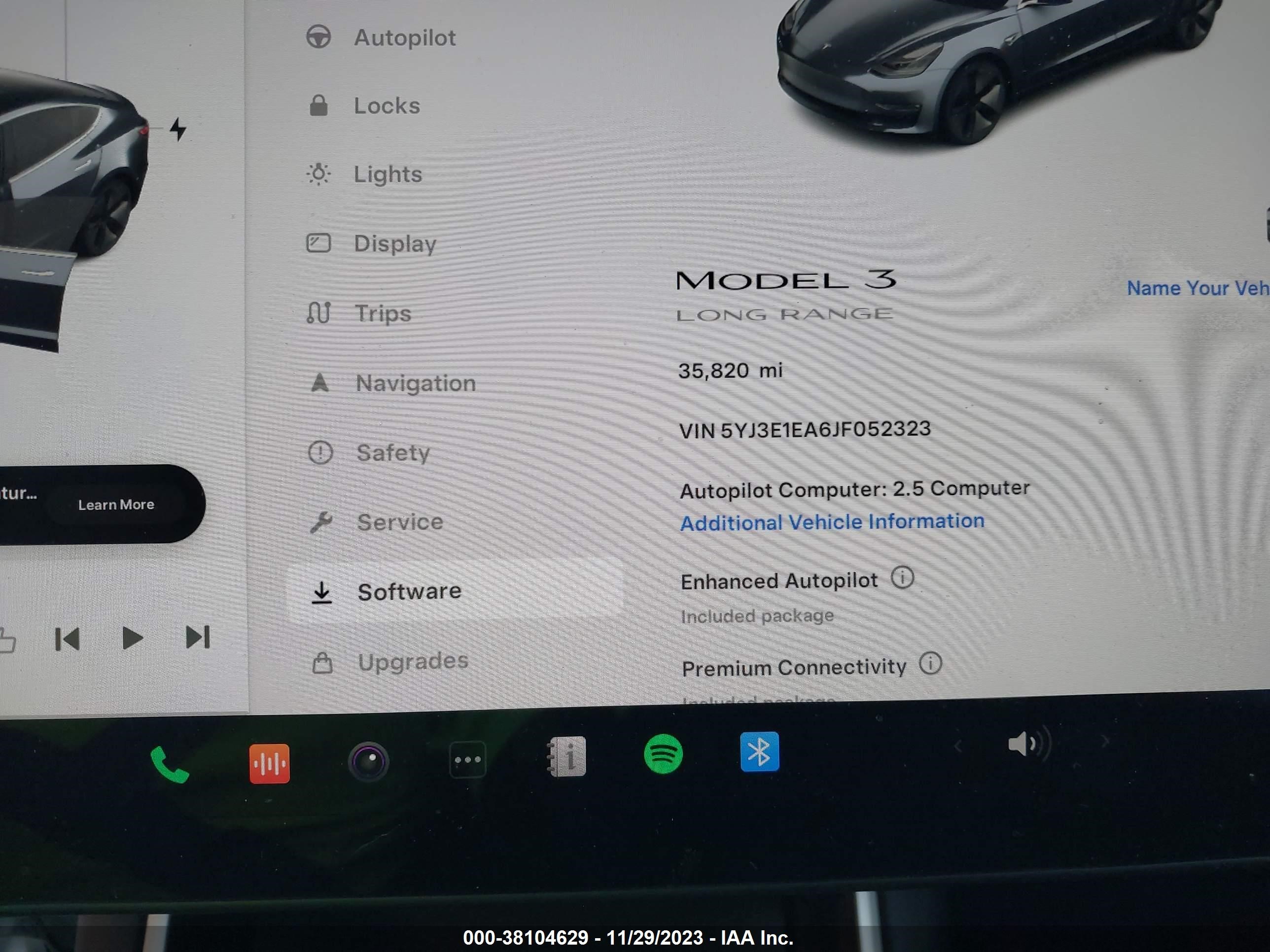 Photo 6 VIN: 5YJ3E1EA6JF052323 - TESLA MODEL 3 