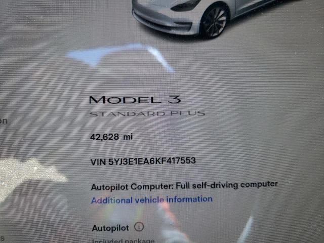 Photo 7 VIN: 5YJ3E1EA6KF417553 - TESLA MODEL 3 