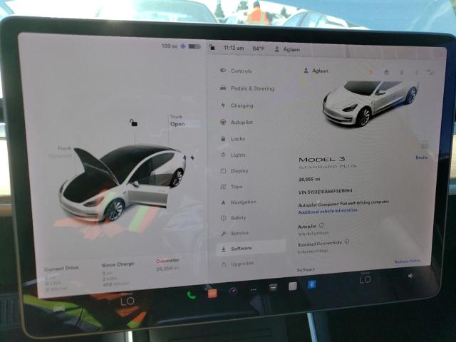 Photo 8 VIN: 5YJ3E1EA6KF508063 - TESLA MODEL 3 