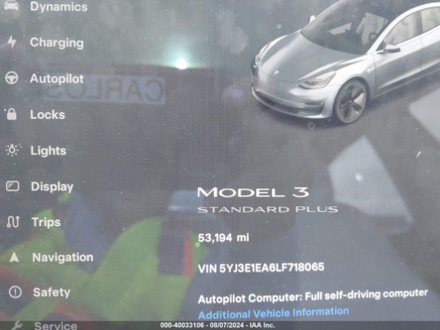 Photo 6 VIN: 5YJ3E1EA6LF718065 - TESLA MODEL 3 