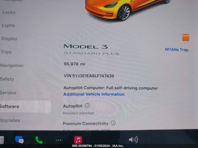 Photo 6 VIN: 5YJ3E1EA6LF747436 - TESLA MODEL 3 