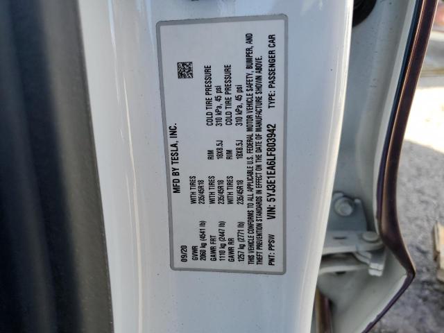 Photo 11 VIN: 5YJ3E1EA6LF803942 - TESLA MODEL 3 