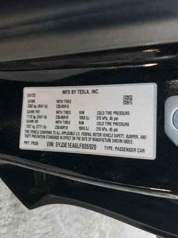 Photo 12 VIN: 5YJ3E1EA6LF805920 - TESLA MODEL 3 