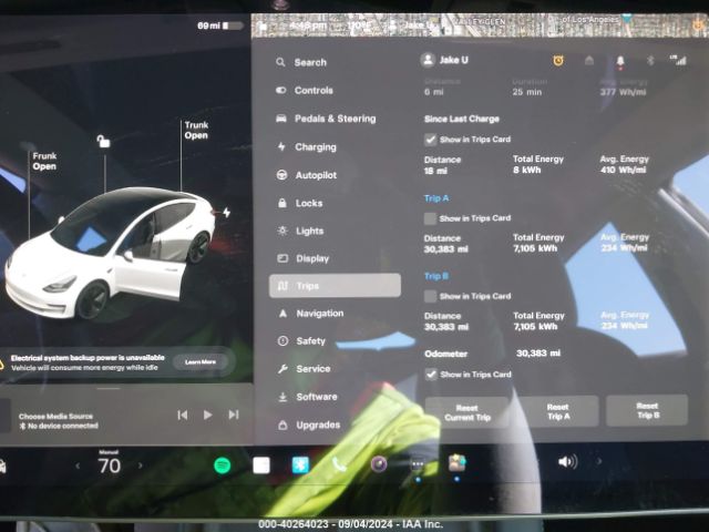 Photo 6 VIN: 5YJ3E1EA6MF076061 - TESLA MODEL 3 