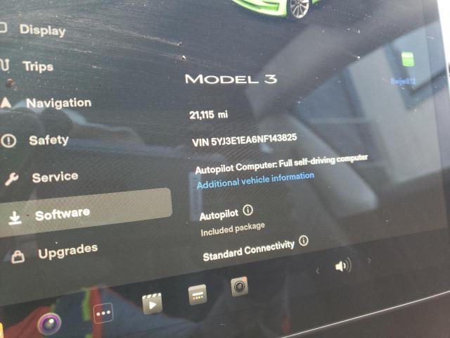 Photo 7 VIN: 5YJ3E1EA6NF143825 - TESLA MODEL 3 