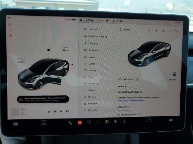 Photo 8 VIN: 5YJ3E1EA6NF285964 - TESLA MODEL 3 