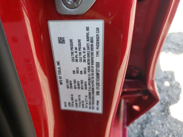 Photo 11 VIN: 5YJ3E1EA6NF371050 - TESLA MODEL 3 