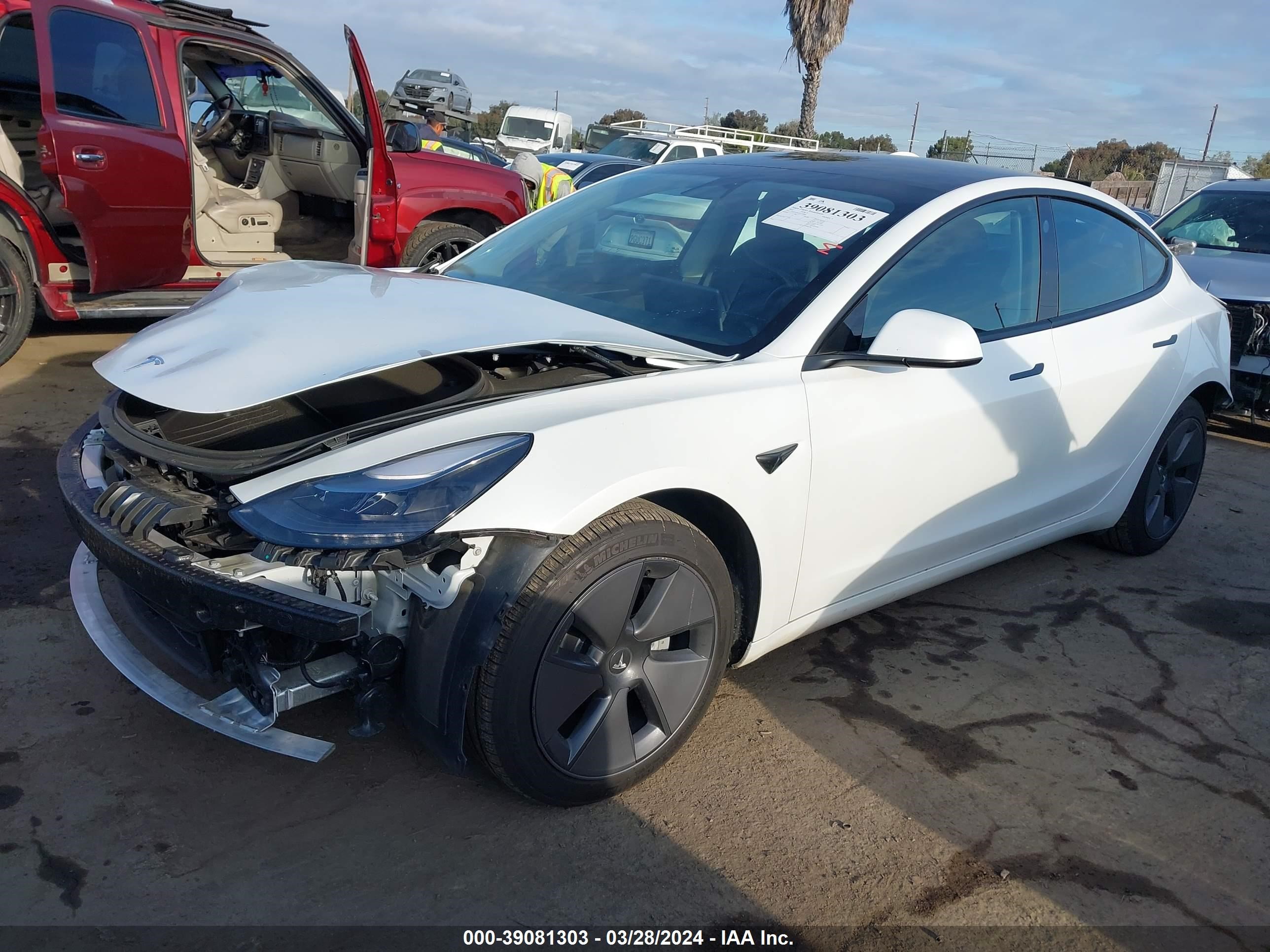 Photo 1 VIN: 5YJ3E1EA6NF375969 - TESLA MODEL 3 