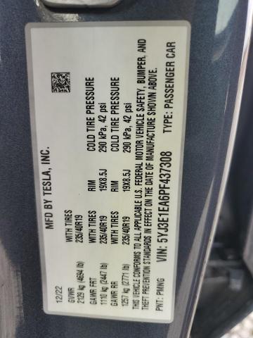 Photo 11 VIN: 5YJ3E1EA6PF437308 - TESLA MODEL 3 