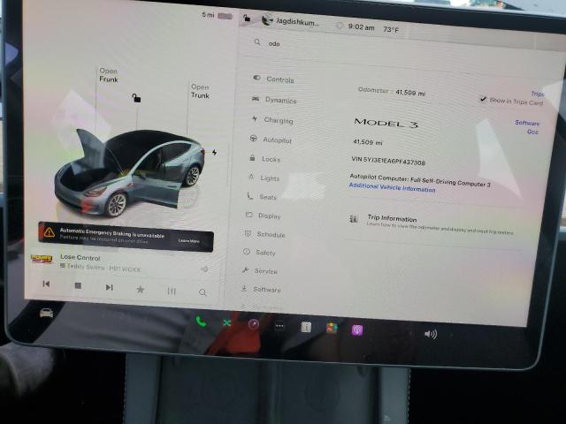 Photo 8 VIN: 5YJ3E1EA6PF437308 - TESLA MODEL 3 