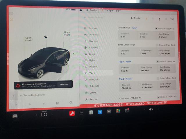 Photo 8 VIN: 5YJ3E1EA6PF439351 - TESLA MODEL 3 