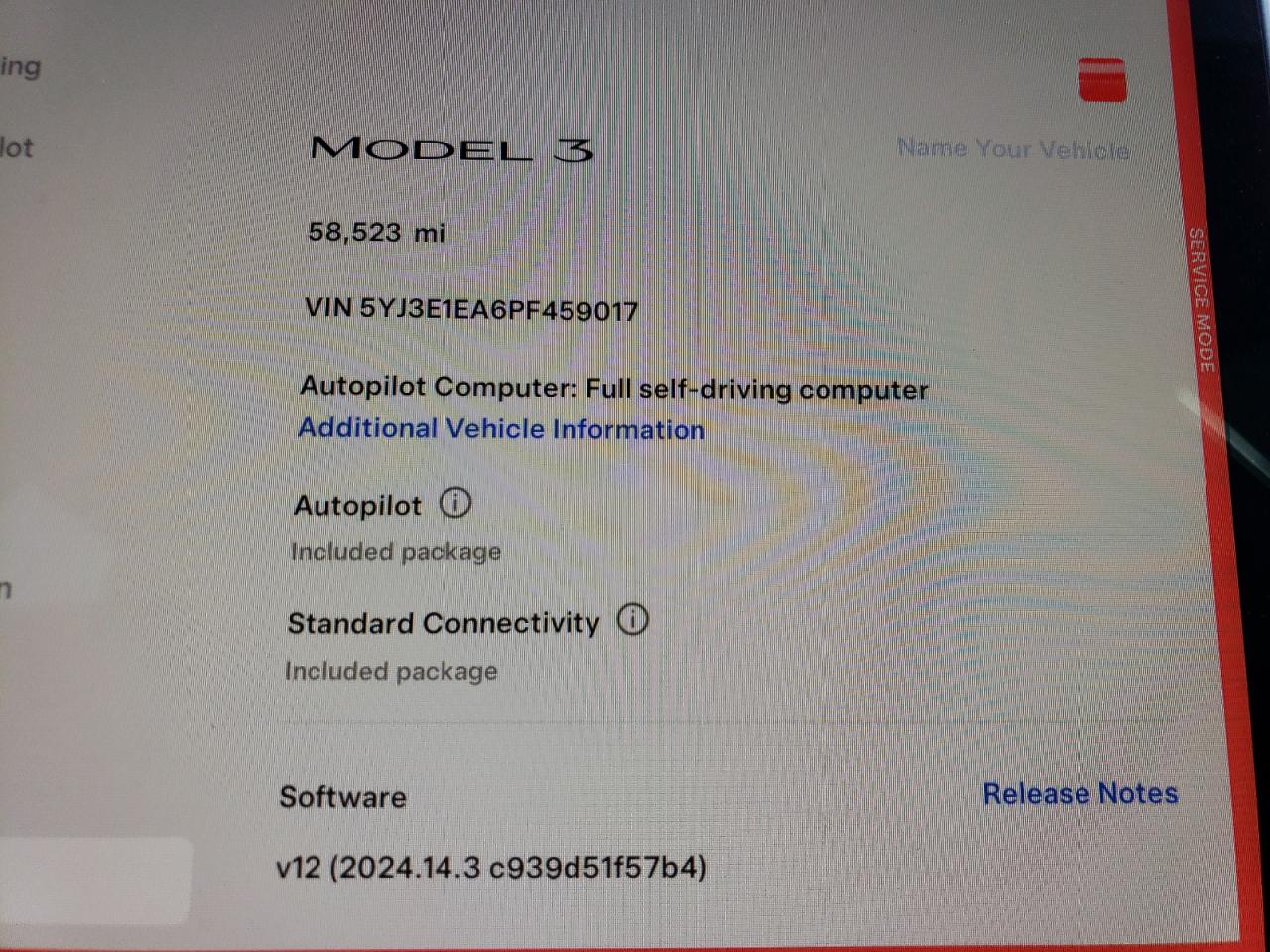 Photo 8 VIN: 5YJ3E1EA6PF459017 - TESLA MODEL 3 