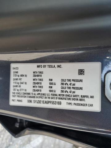 Photo 11 VIN: 5YJ3E1EA6PF553169 - TESLA MODEL 3 