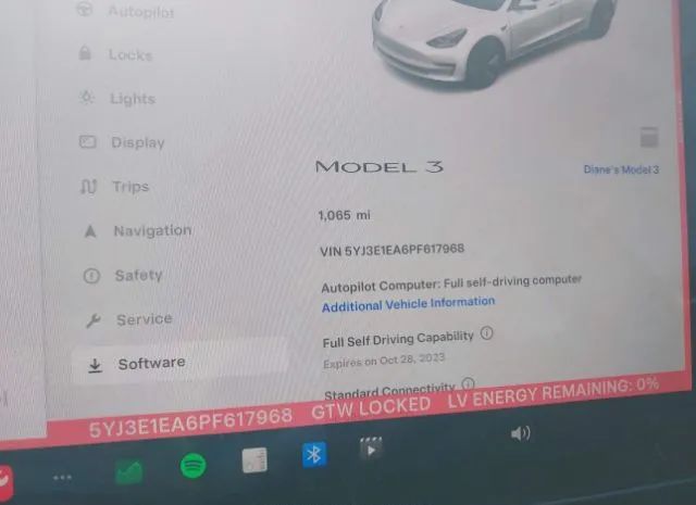 Photo 6 VIN: 5YJ3E1EA6PF617968 - TESLA MODEL 3 