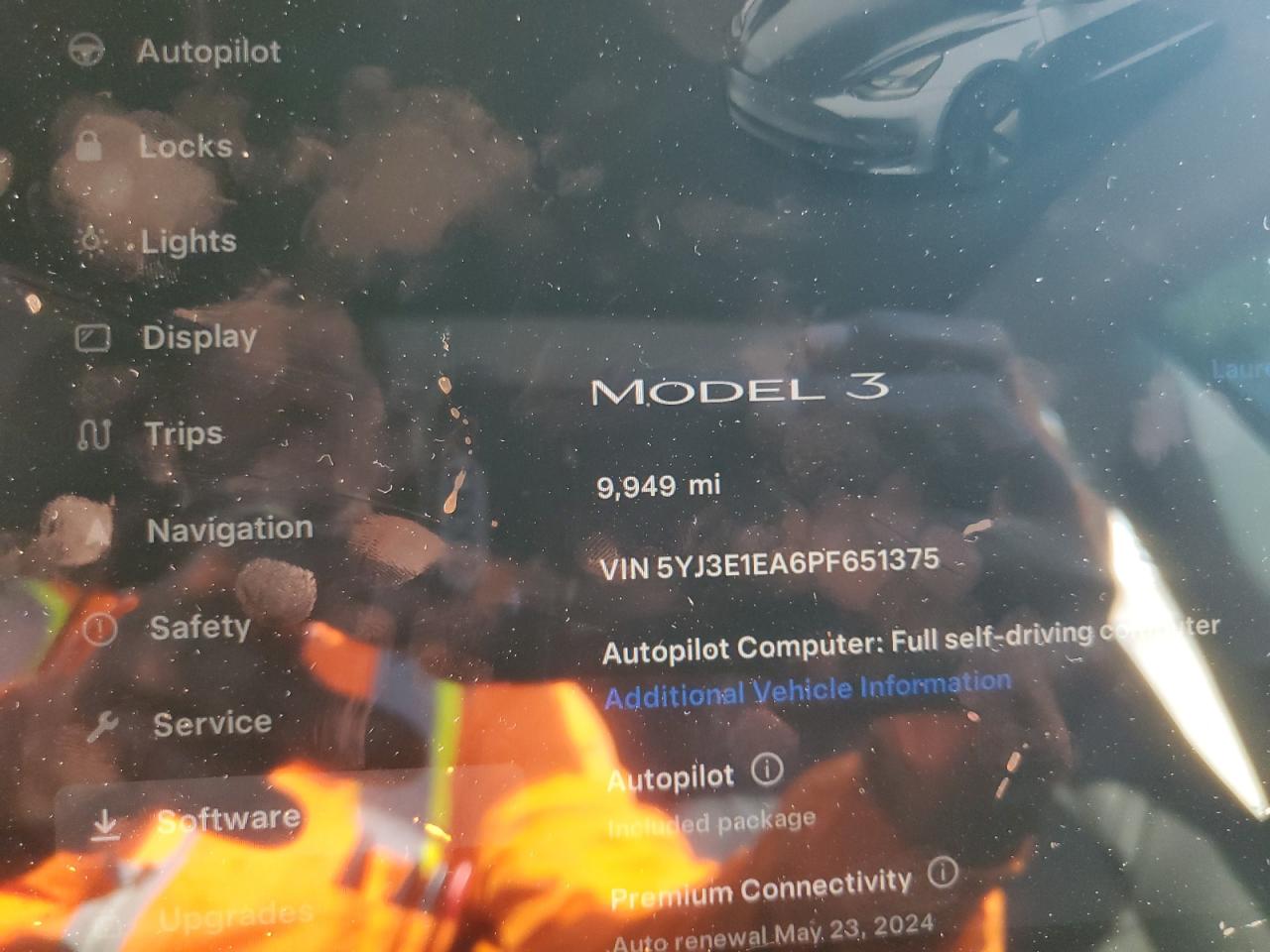 Photo 8 VIN: 5YJ3E1EA6PF651375 - TESLA MODEL 3 