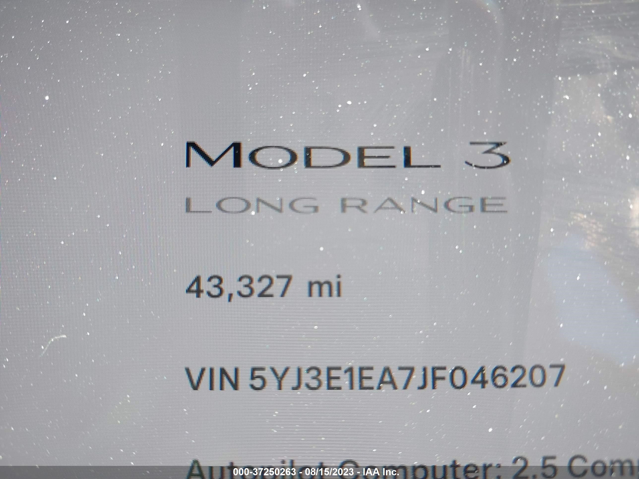 Photo 13 VIN: 5YJ3E1EA7JF046207 - TESLA MODEL 3 