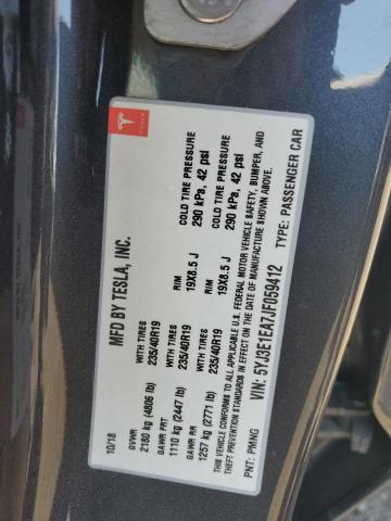 Photo 11 VIN: 5YJ3E1EA7JF059412 - TESLA MODEL 3 