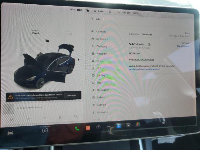 Photo 8 VIN: 5YJ3E1EA7JF070233 - TESLA MODEL 3 