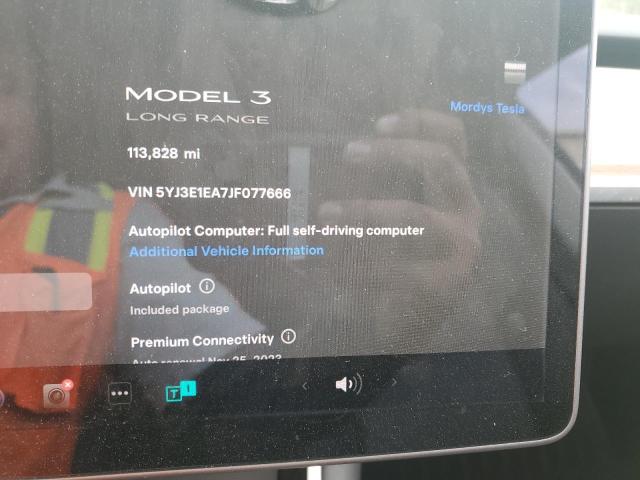 Photo 8 VIN: 5YJ3E1EA7JF077666 - TESLA MODEL 3 