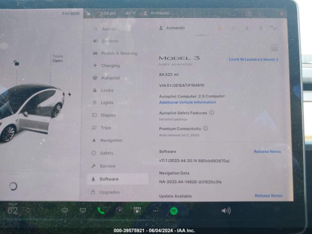 Photo 6 VIN: 5YJ3E1EA7JF164810 - TESLA MODEL 3 